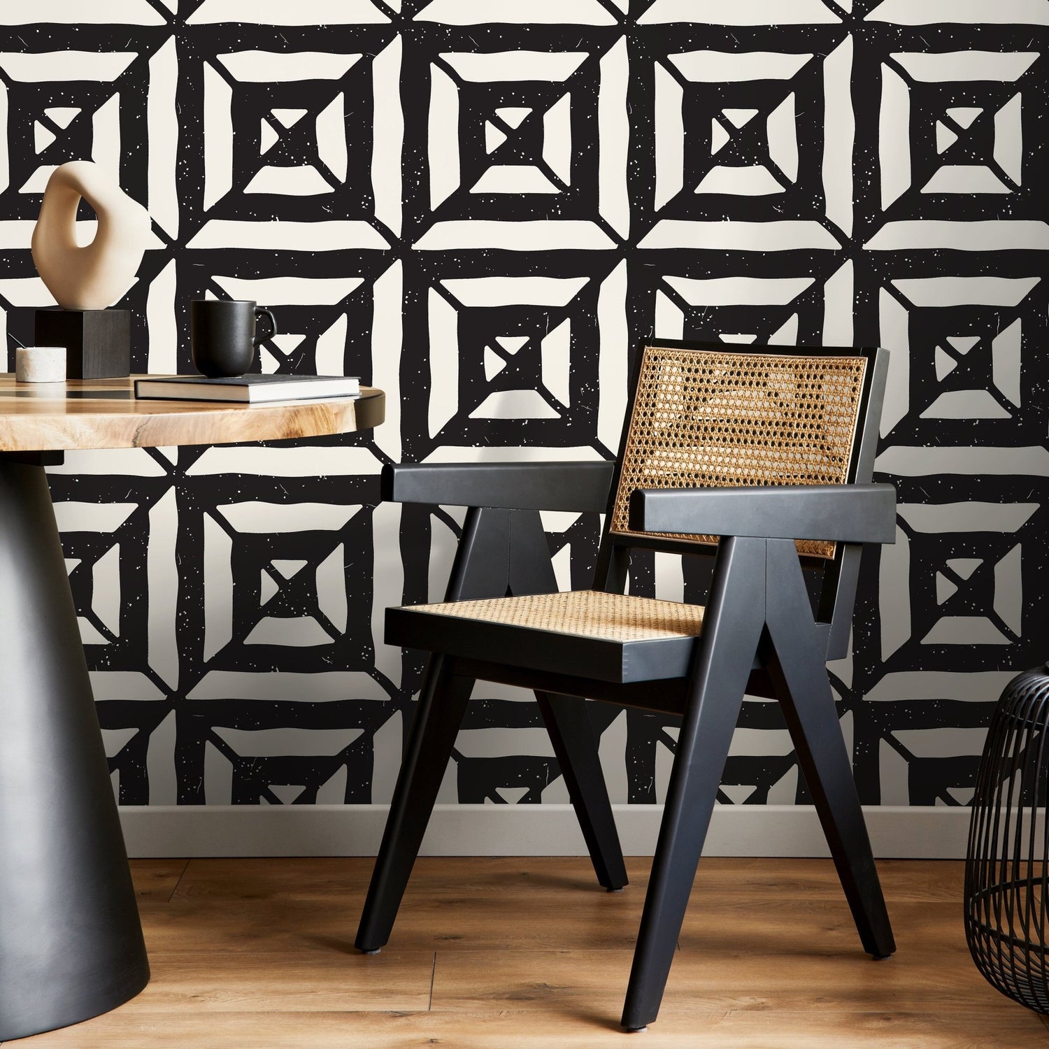 Tribal Geometric Pattern Wallpaper - C375 - WallTrend