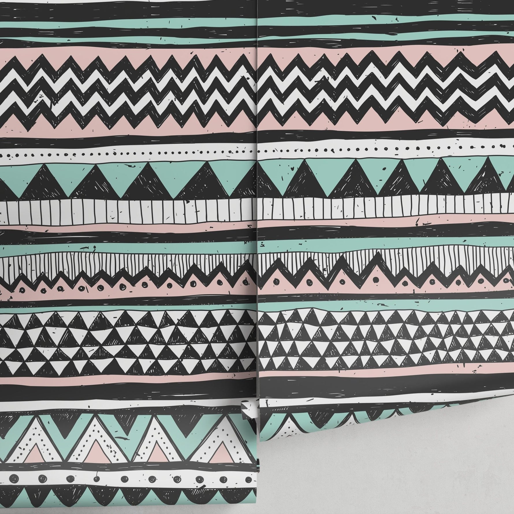Tribal Stripes and Patterns Wallpaper - A819 - WallTrend