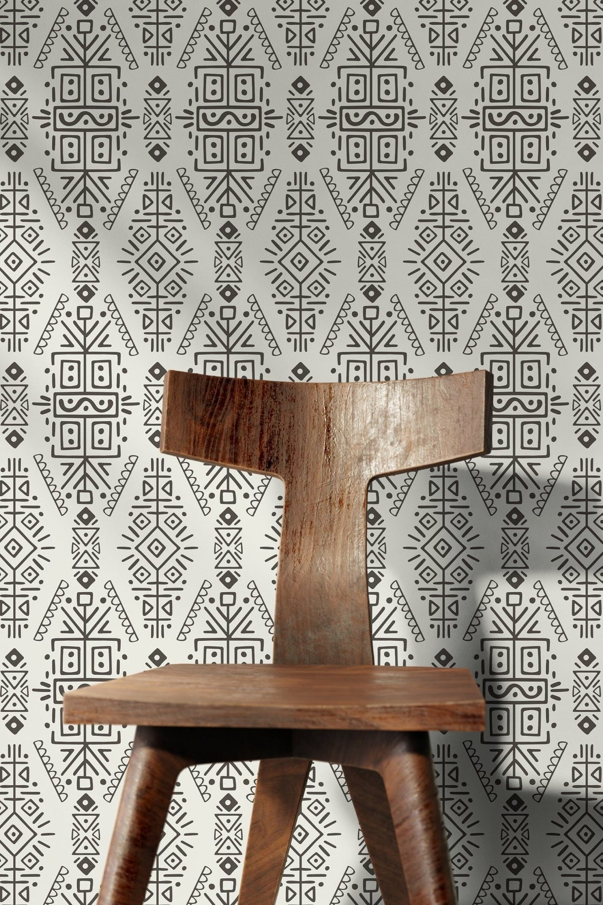 Tribal Symmetry Wallpaper - C607 - WallTrend