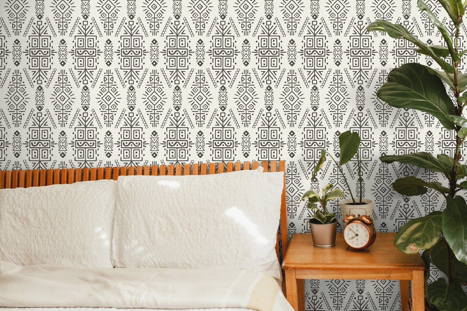 Tribal Symmetry Wallpaper - C607 - WallTrend