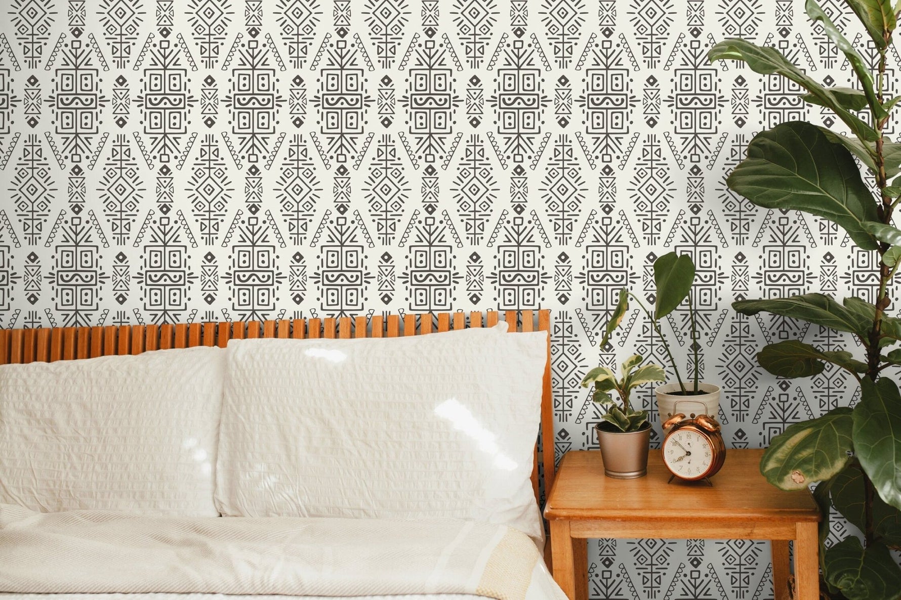 Tribal Symmetry Wallpaper - C607 - WallTrend