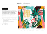 Tropical Abstract Art Wallpaper - B173 - WallTrend