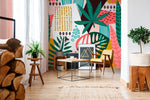 Tropical Abstract Art Wallpaper - B173 - WallTrend