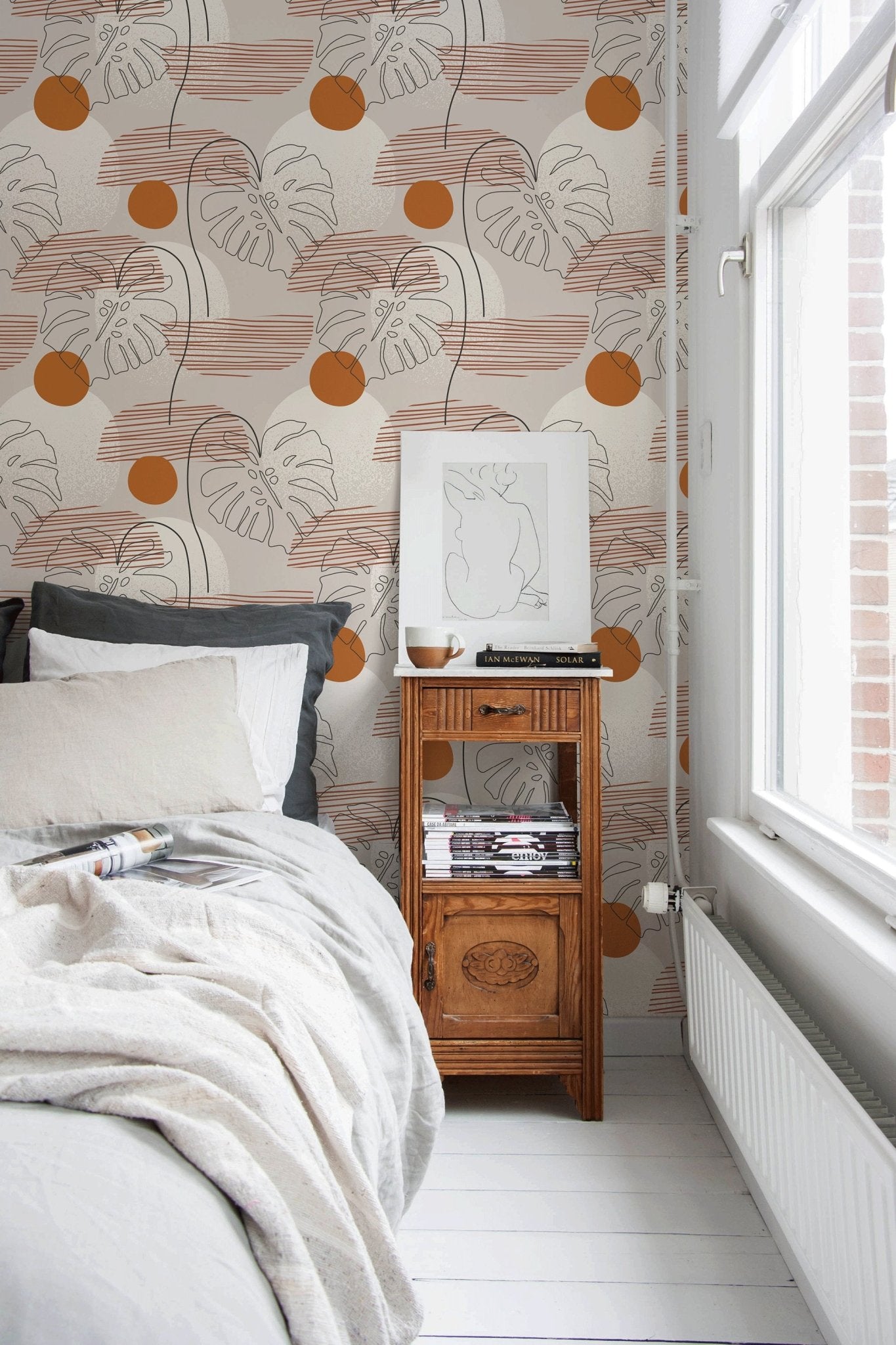 Tropical Abstract Lines Wallpaper - B915 - WallTrend