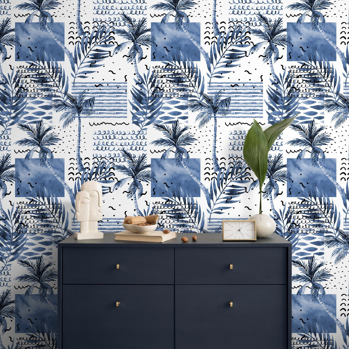 Tropical Abstract Patterns Wallpaper - A283 - WallTrend