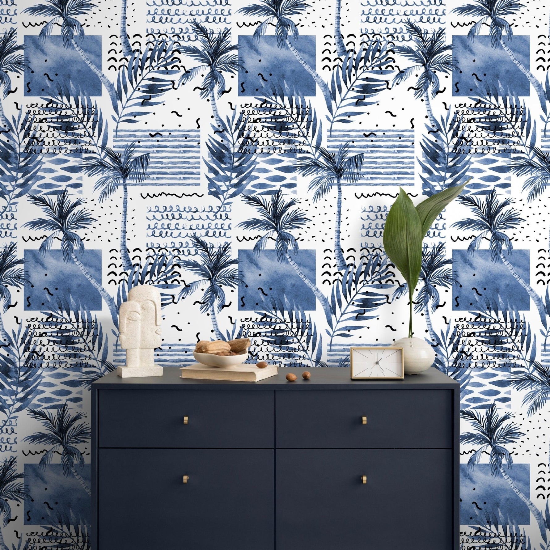 Tropical Abstract Patterns Wallpaper - A283 - WallTrend