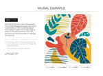Tropical Abstract Shapes Wallpaper - C092 - WallTrend