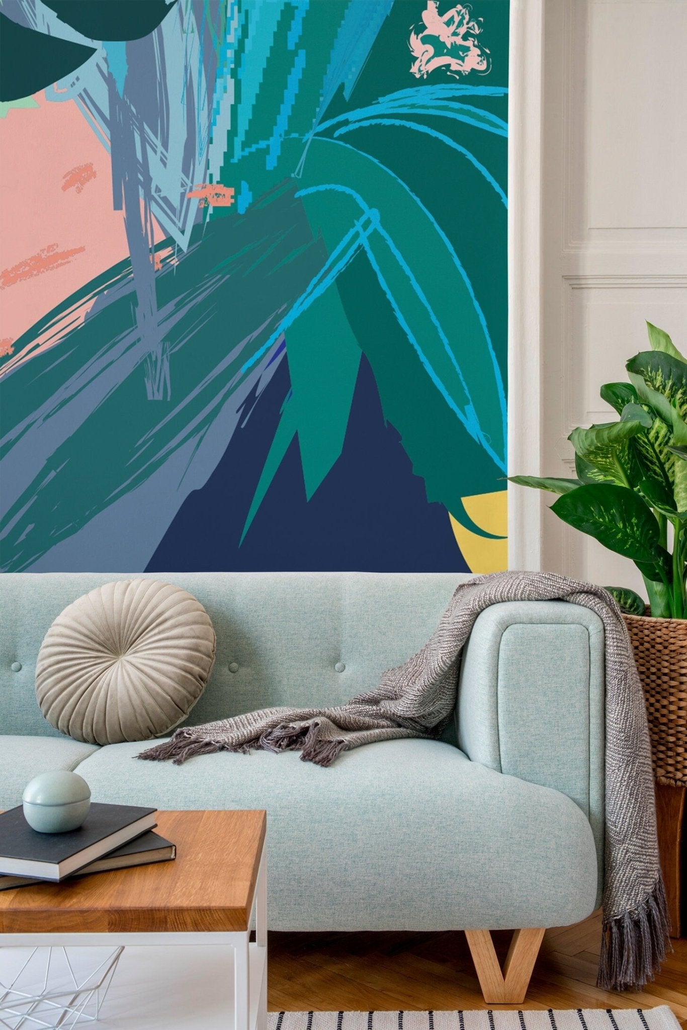 Tropical Abstraction Wallpaper - B167 - WallTrend