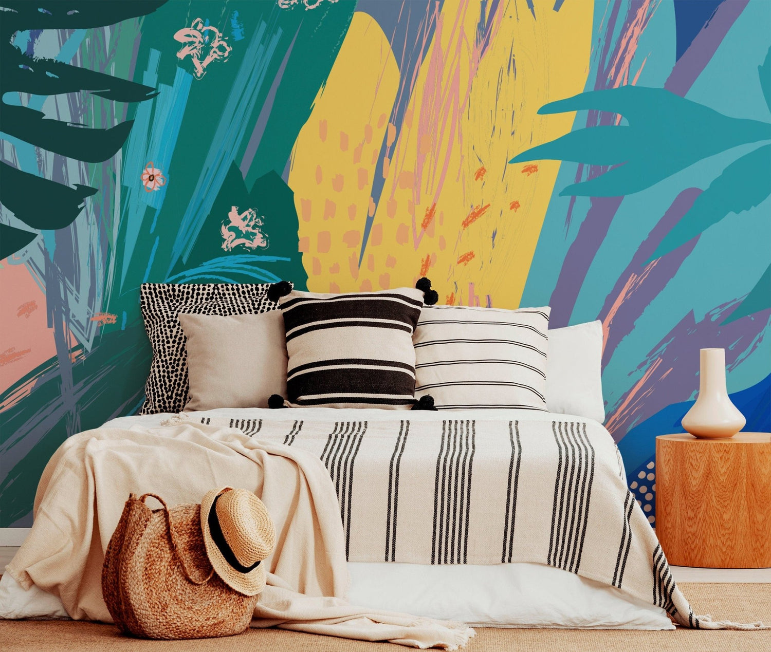 Tropical Abstraction Wallpaper - B167 - WallTrend