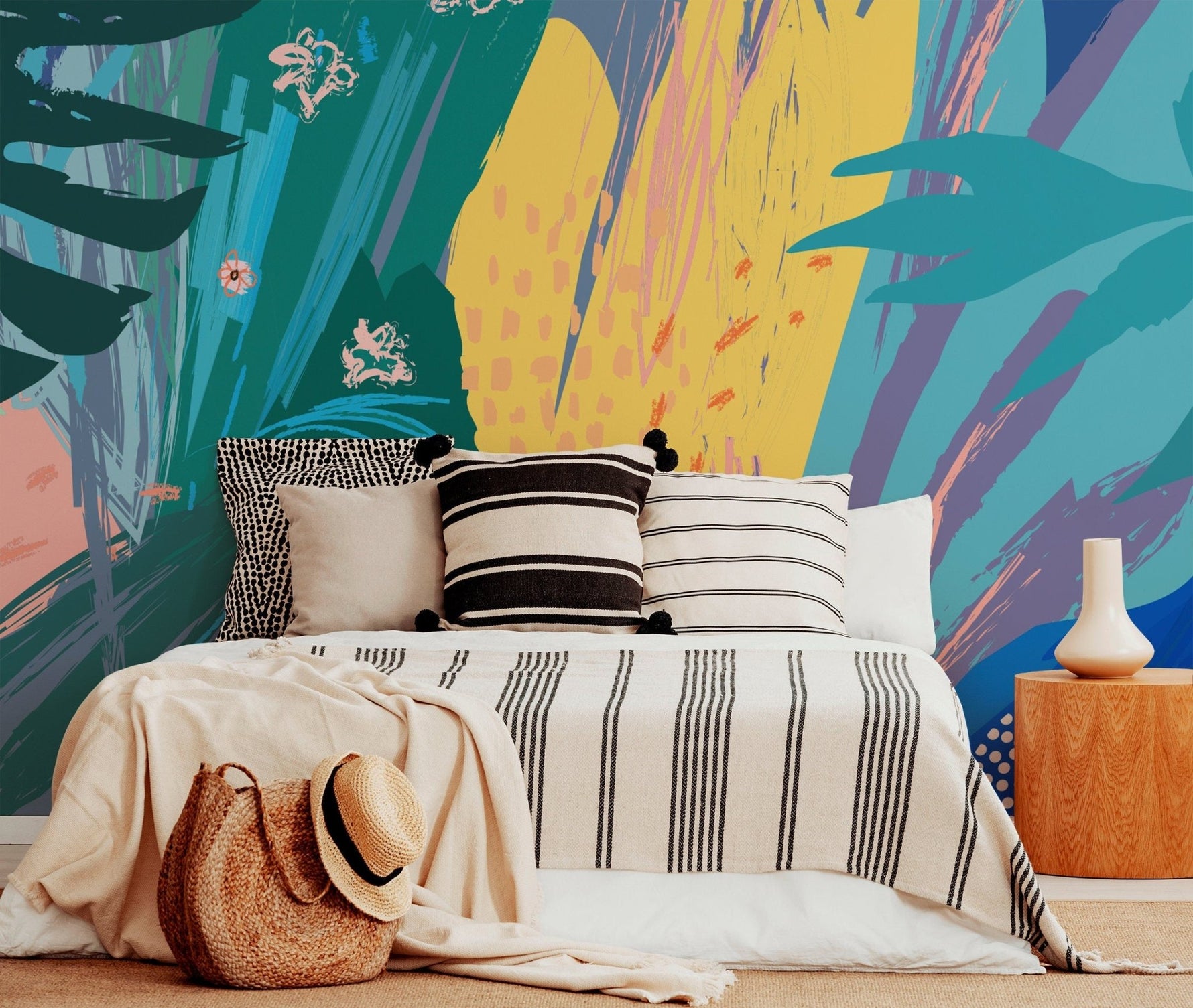 Tropical Abstraction Wallpaper - B167 - WallTrend