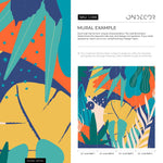 Tropical Abstraction Wallpaper - C088 - WallTrend