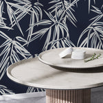 Tropical Bamboo Leaves Wallpaper - D335 - WallTrend