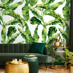 Tropical Banana Leaf Wallpaper - A466 - WallTrend