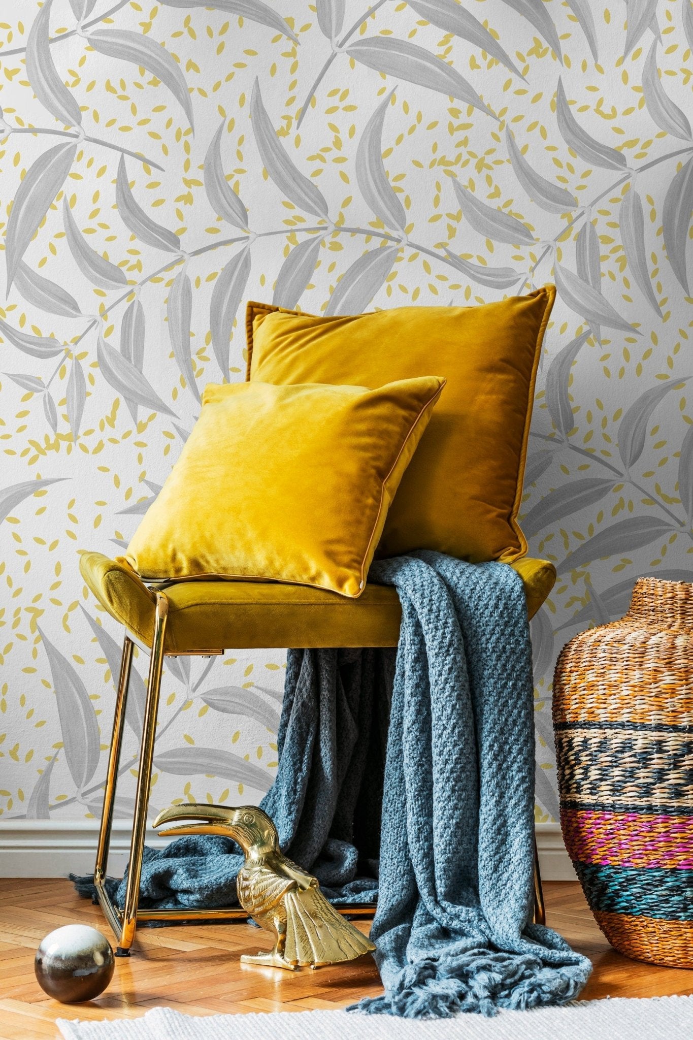 Tropical Banana Leaves Wallpaper - X038 - WallTrend