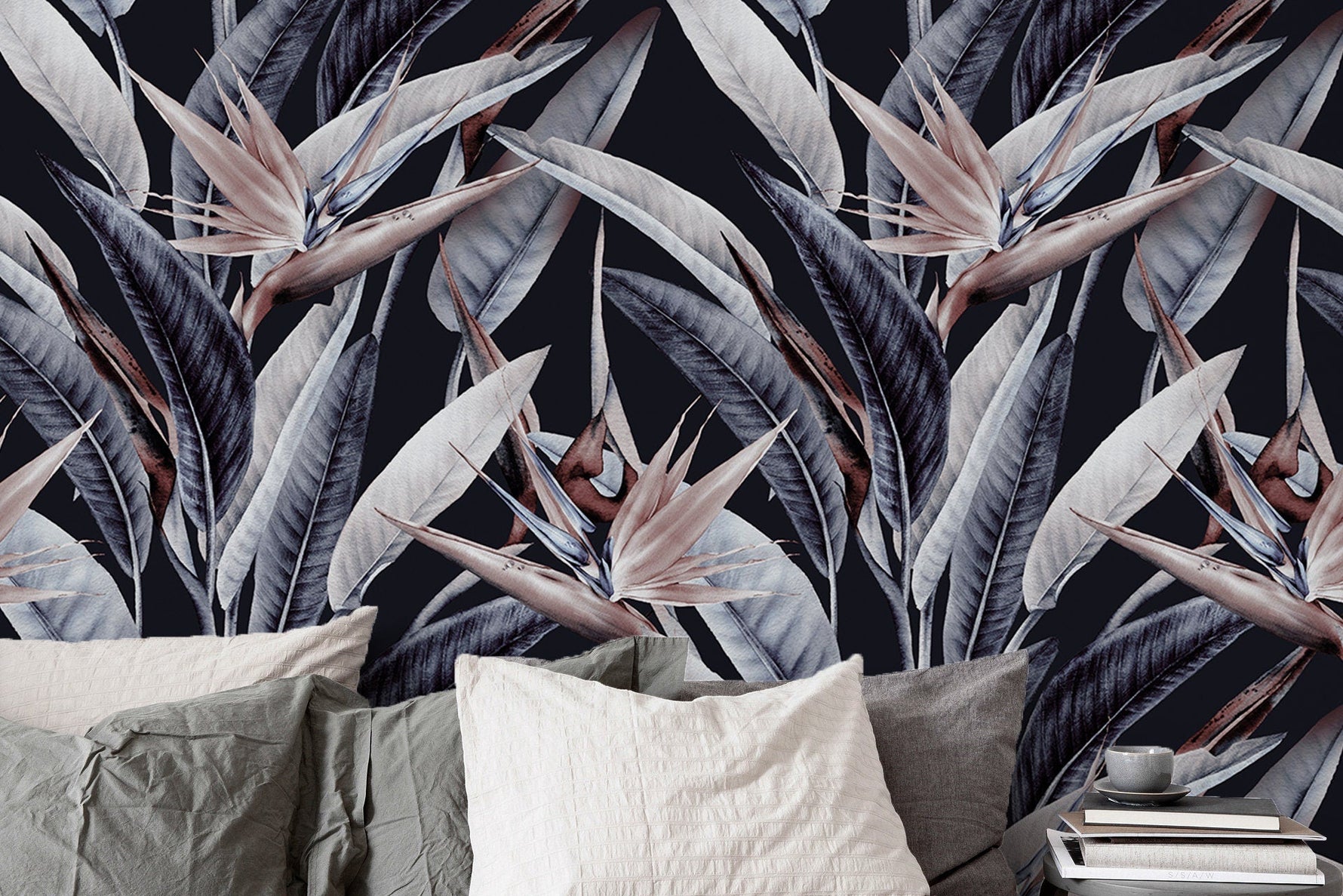 Tropical Bird of Paradise Wallpaper - B221 - WallTrend