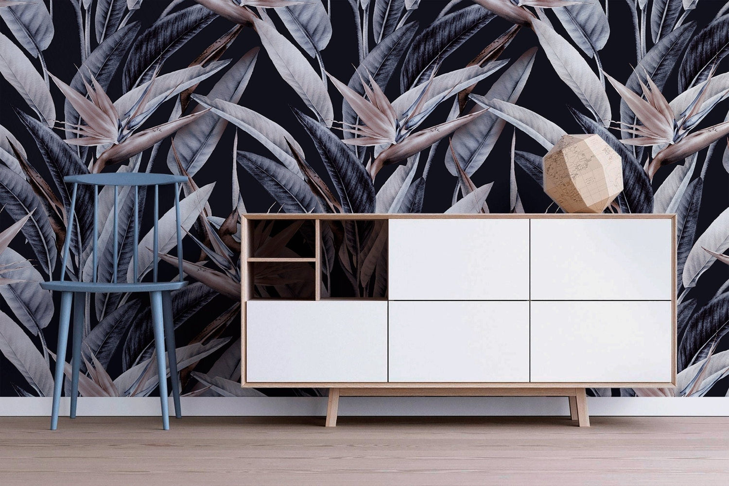 Tropical Bird of Paradise Wallpaper - B221 - WallTrend