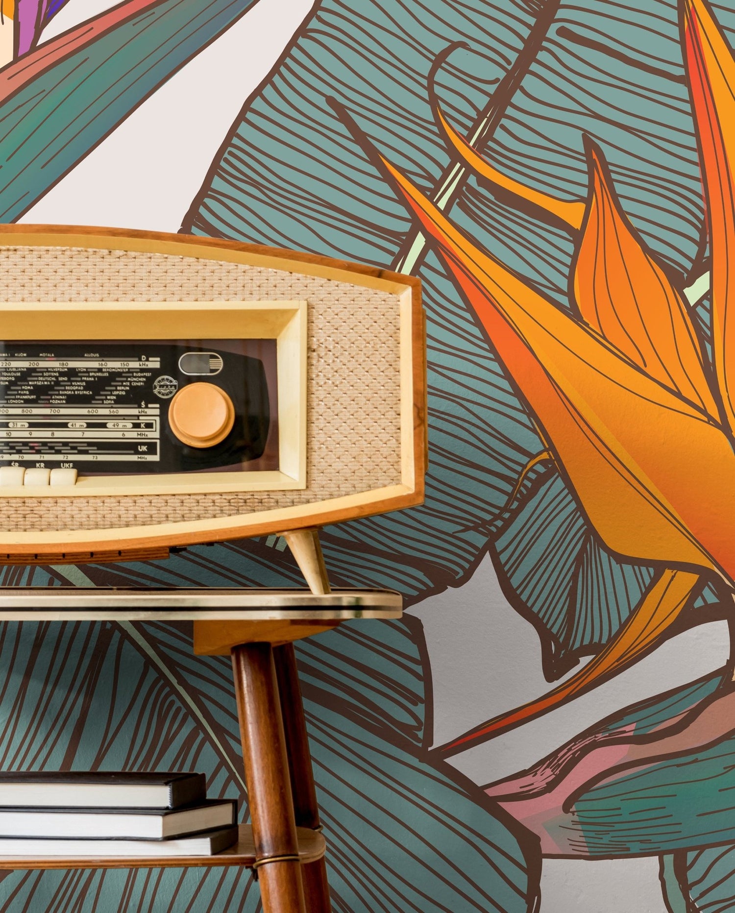 Tropical Bird of Paradise Wallpaper - C416 - WallTrend