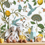 Tropical Birds and Citrus Wallpaper - A630 - WallTrend