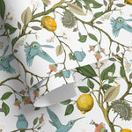 Tropical Birds and Citrus Wallpaper - A630 - WallTrend