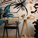 Tropical Botanic Illustration Wallpaper - B636 - WallTrend