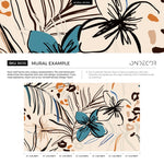 Tropical Botanic Illustration Wallpaper - B636 - WallTrend