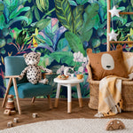 Tropical Botanical Bliss Wallpaper - B141 - WallTrend