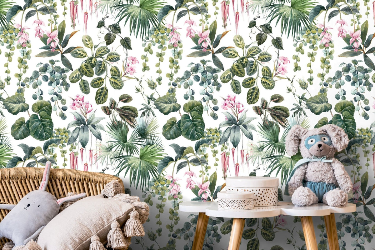 Tropical Botanical Bliss Wallpaper - C798 - WallTrend