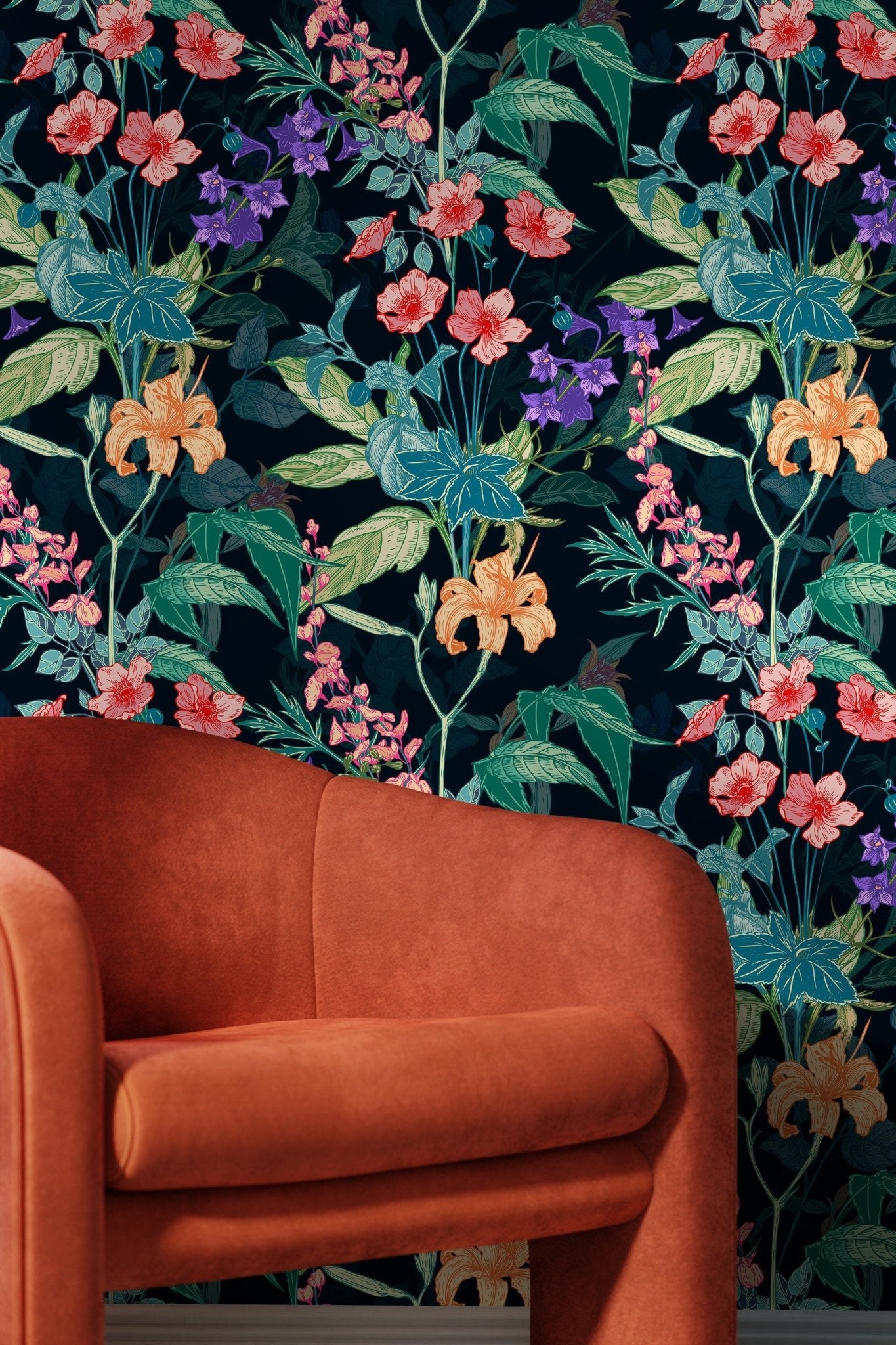 Tropical Botanical Elegance Wallpaper - C699 - WallTrend