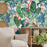 Tropical Botanical Fusion Wallpaper - A612 - WallTrend