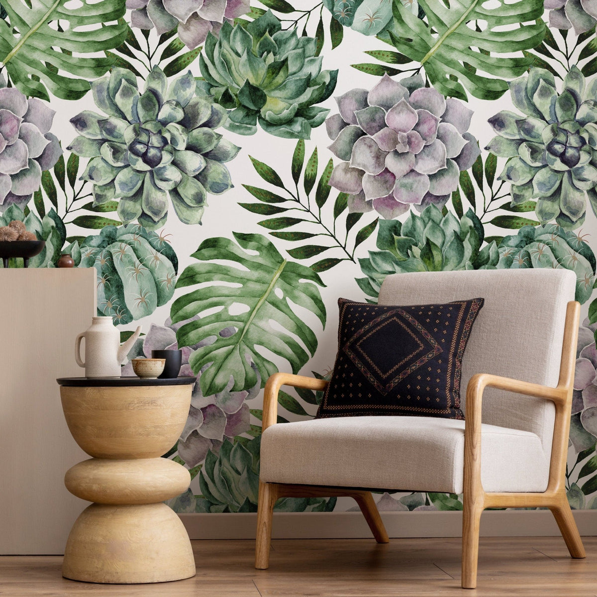 Tropical Botanicals Wallpaper - A020 - WallTrend