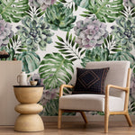Tropical Botanicals Wallpaper - A020 - WallTrend