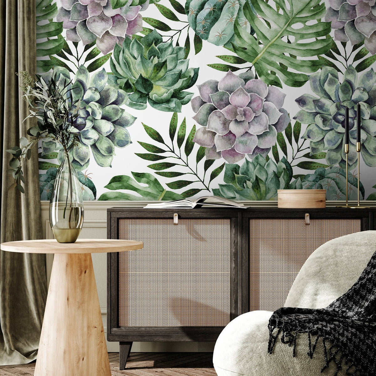 Tropical Botanicals Wallpaper - A020 - WallTrend