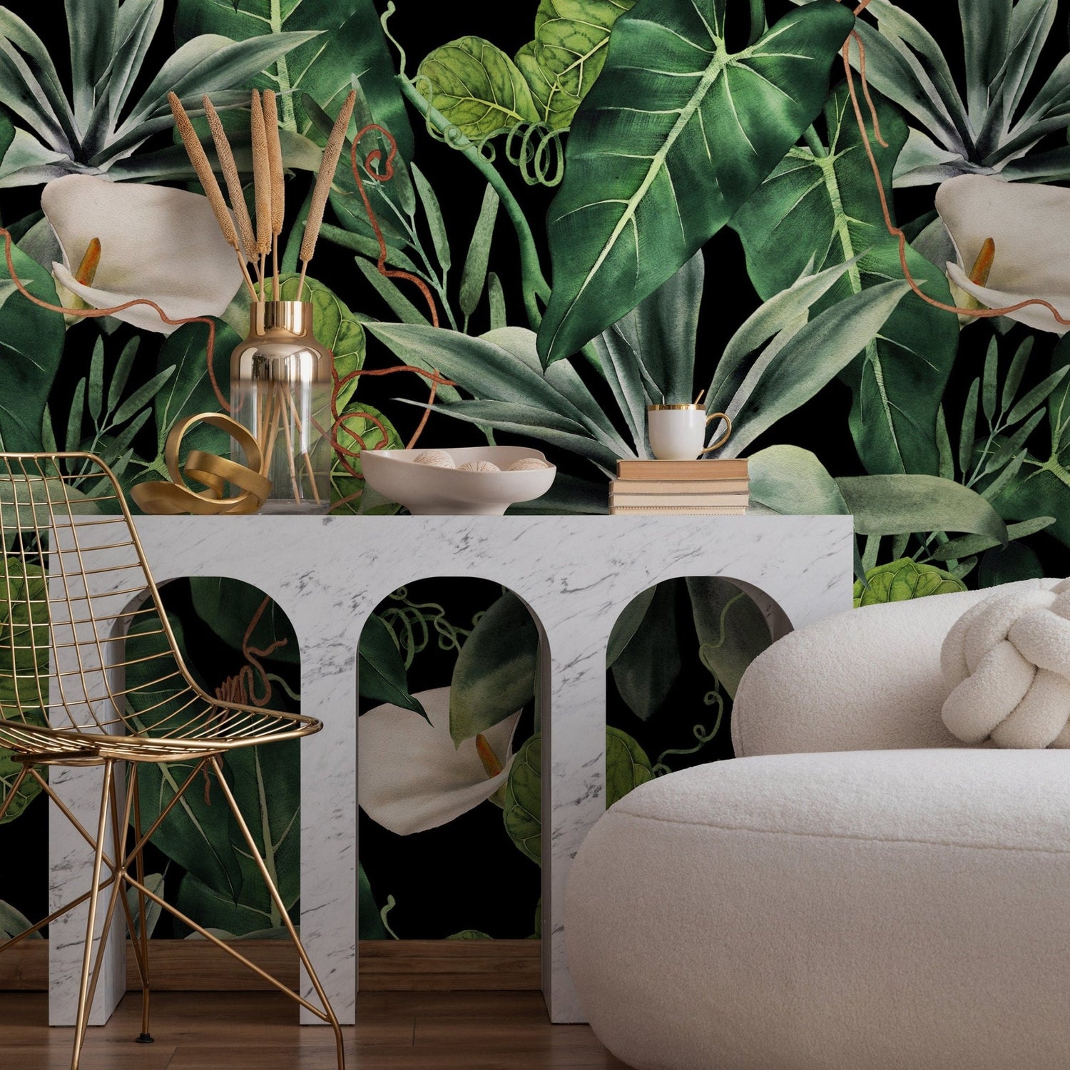 Tropical Botanicals Wallpaper - A843 - WallTrend