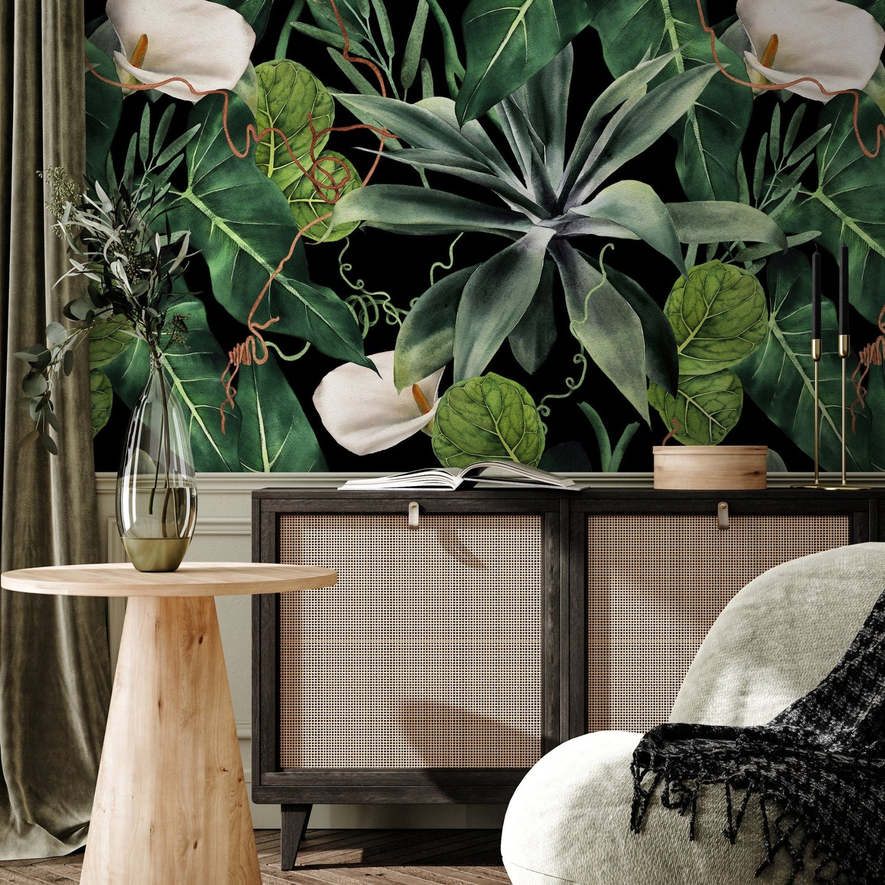 Tropical Botanicals Wallpaper - A843 - WallTrend