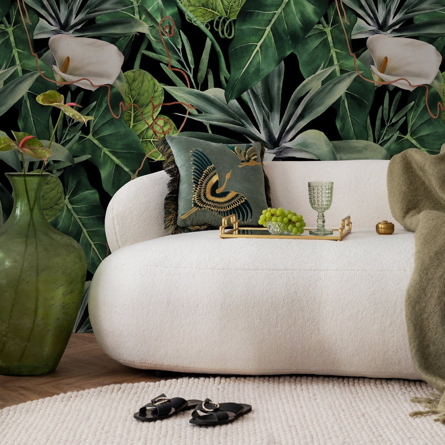 Tropical Botanicals Wallpaper - A843 - WallTrend