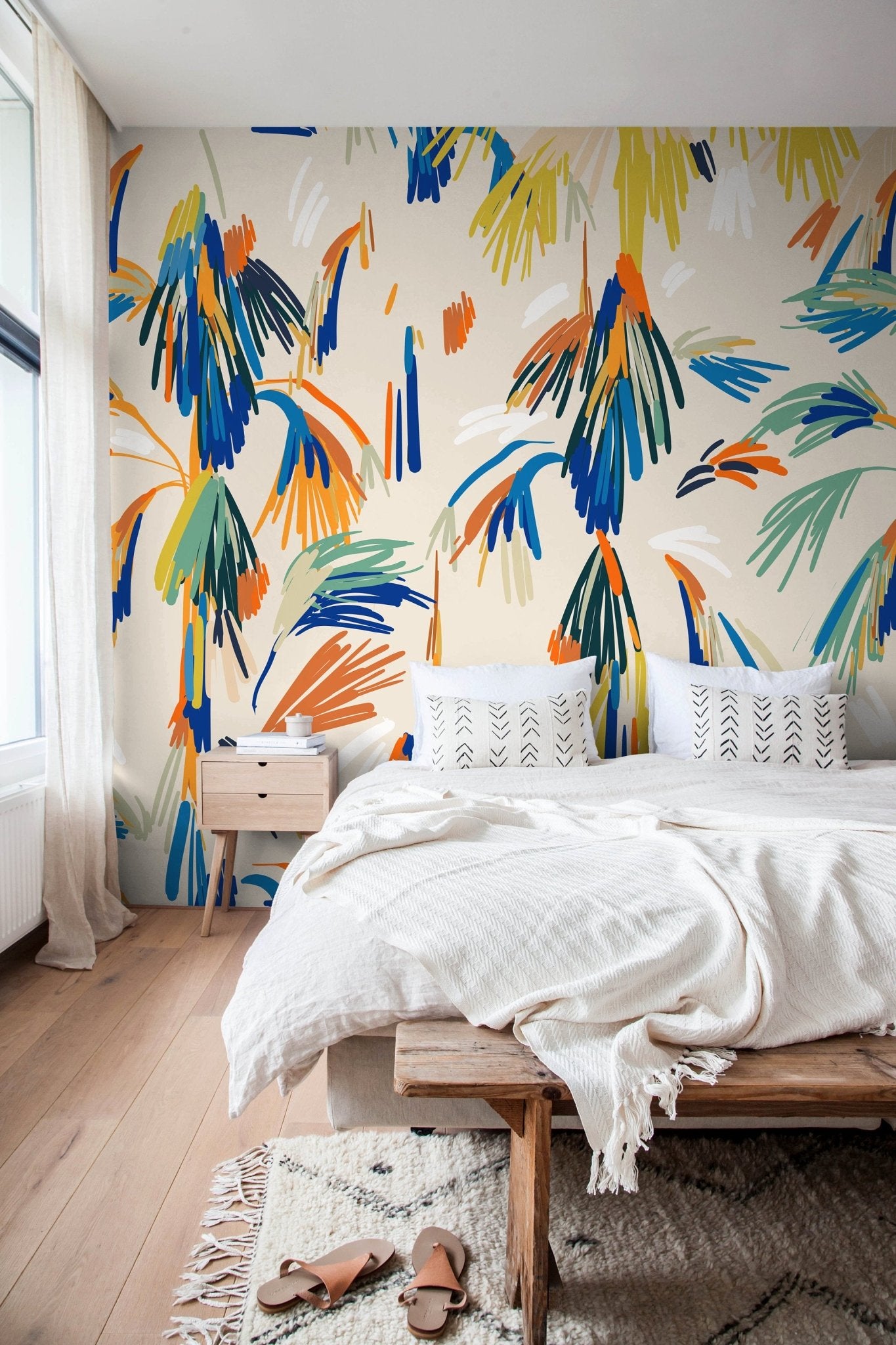 Tropical Brushstrokes Wallpaper - C360 - WallTrend
