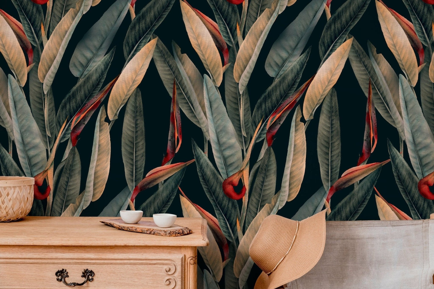 Tropical Elegance Wallpaper - B036 - WallTrend