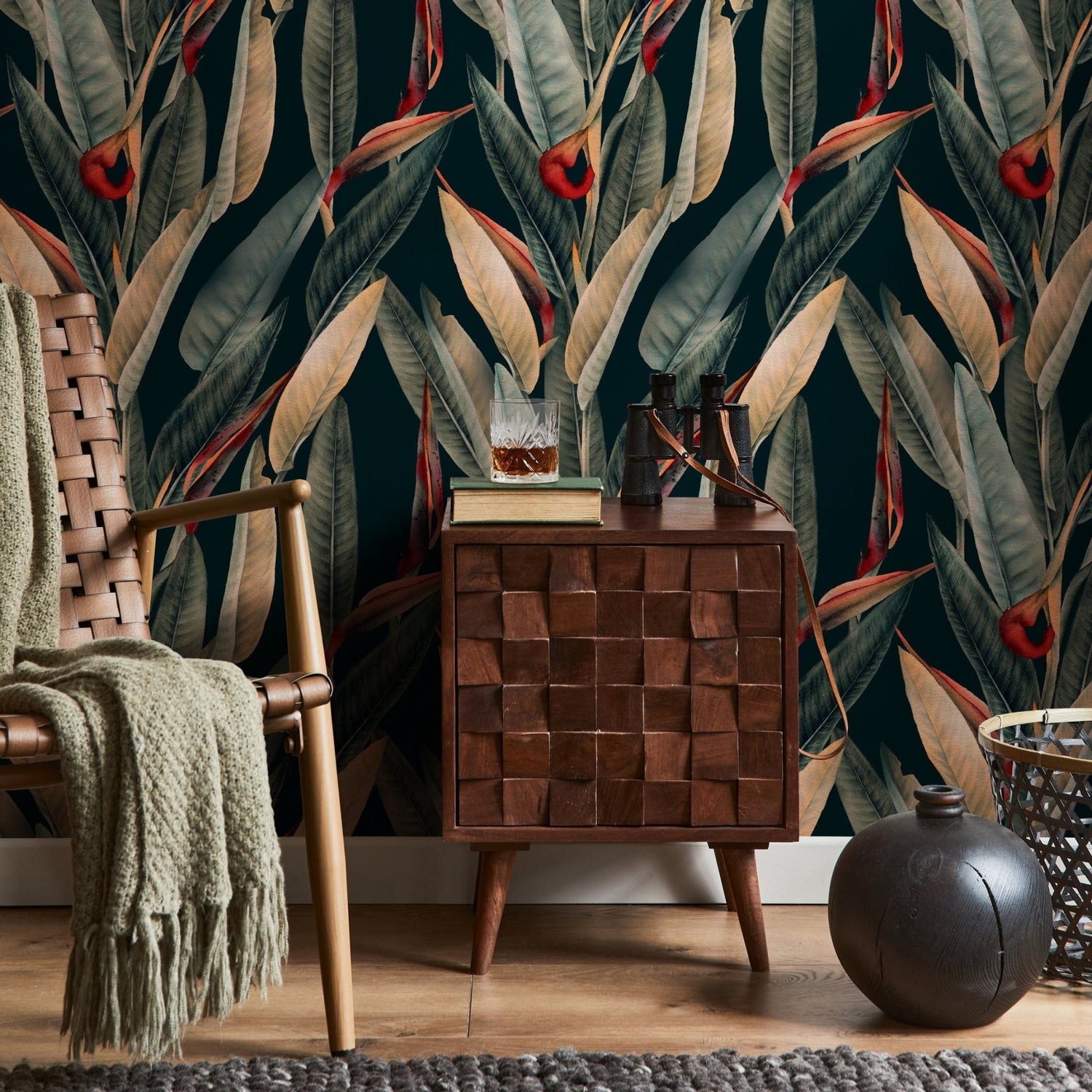 Tropical Elegance Wallpaper - B036 - WallTrend
