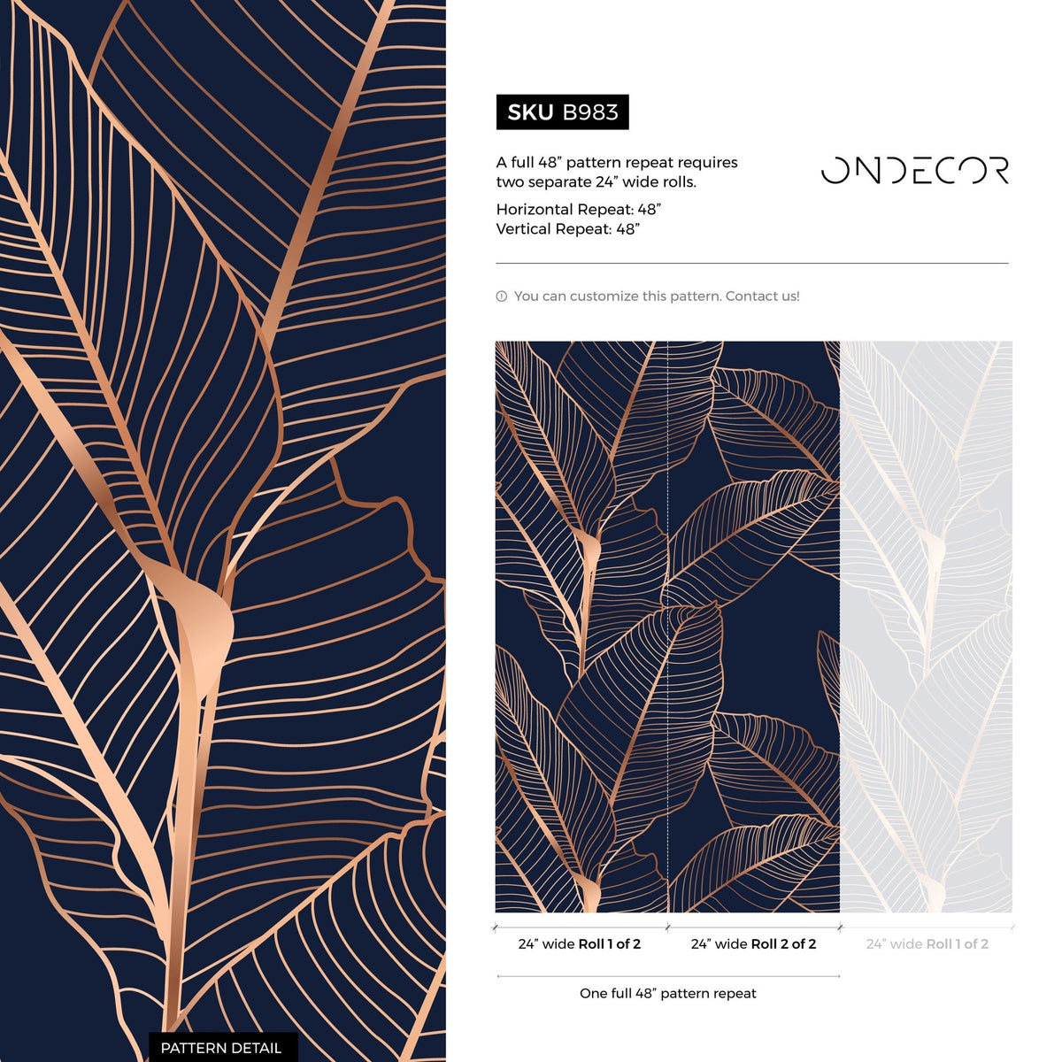 Tropical Elegance Wallpaper - B983 - WallTrend
