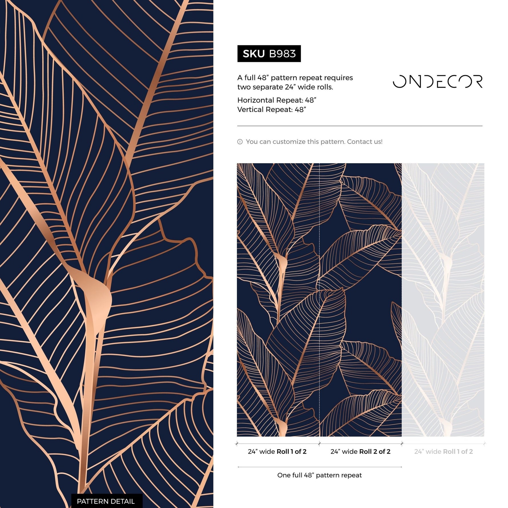 Tropical Elegance Wallpaper - B983 - WallTrend