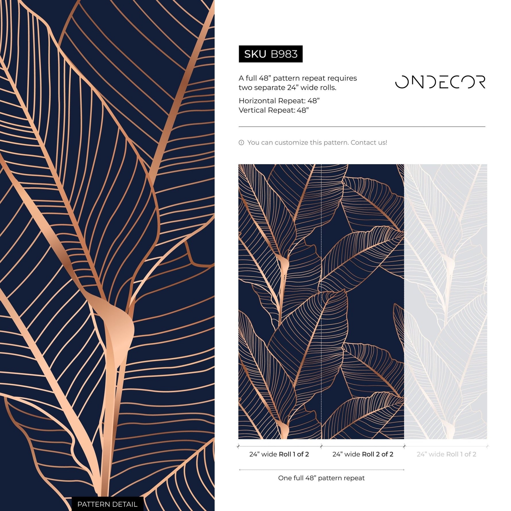 Tropical Elegance Wallpaper - B983 - WallTrend