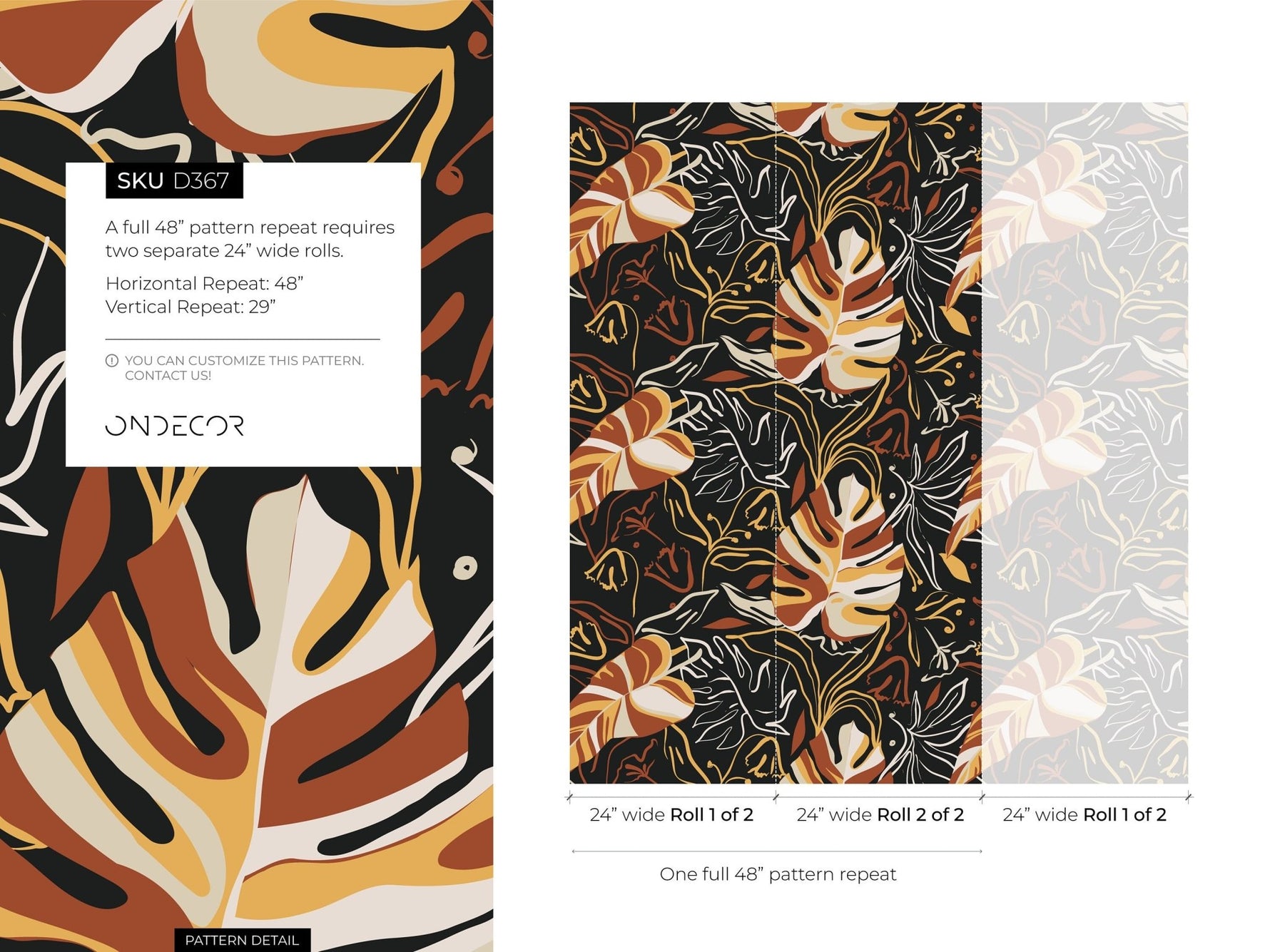 Tropical Elegance Wallpaper - D367 - WallTrend