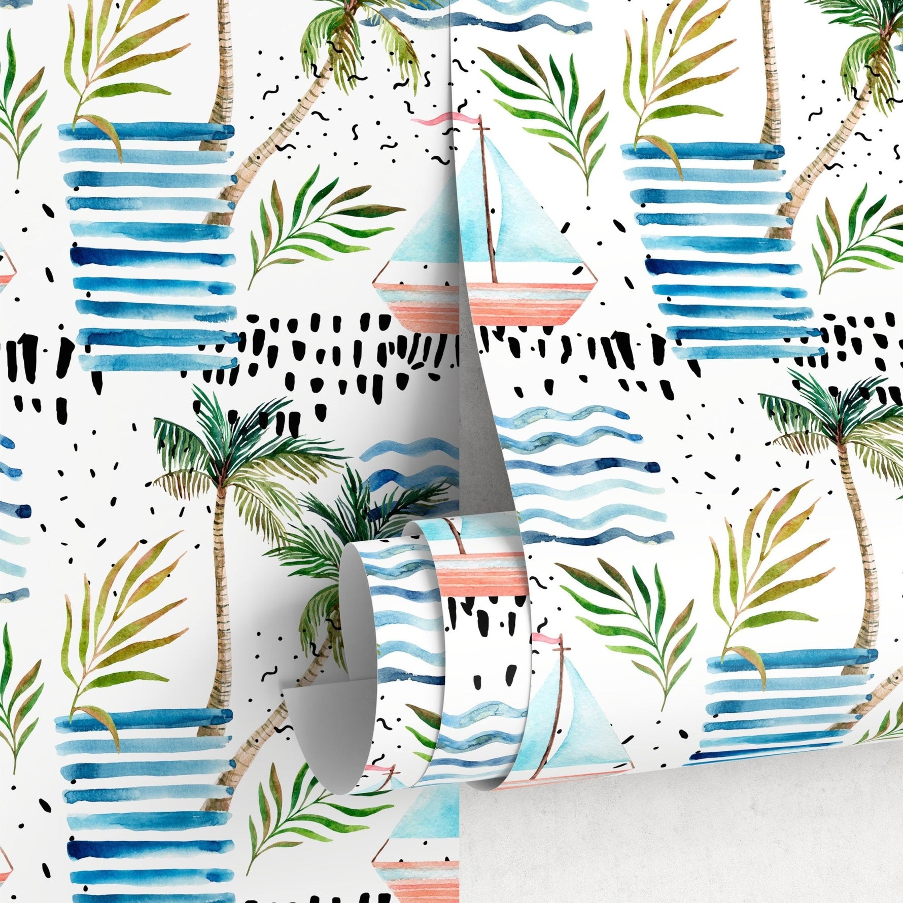 Tropical Escape Wallpaper - A185 - WallTrend