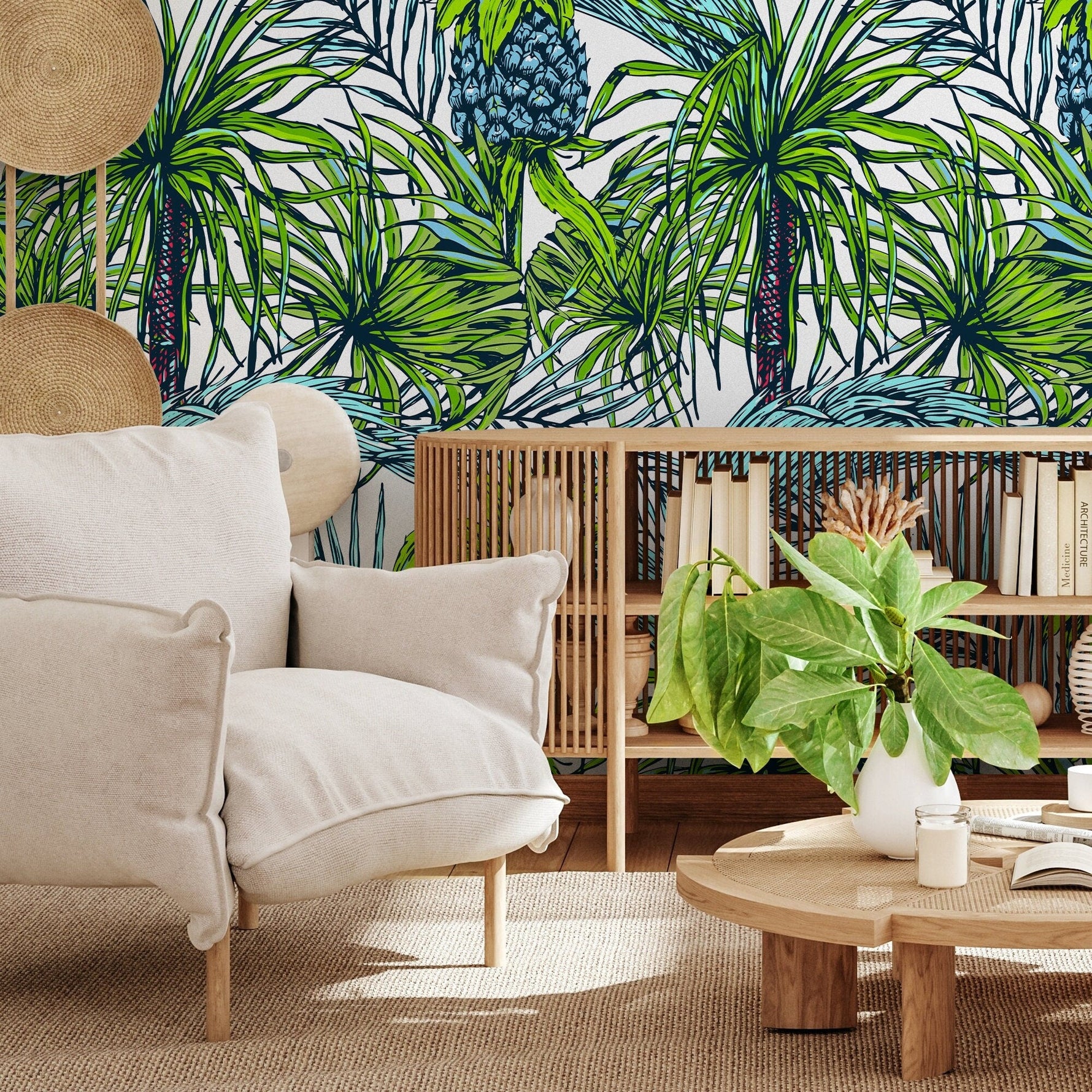 Tropical Escape Wallpaper - B113 - WallTrend