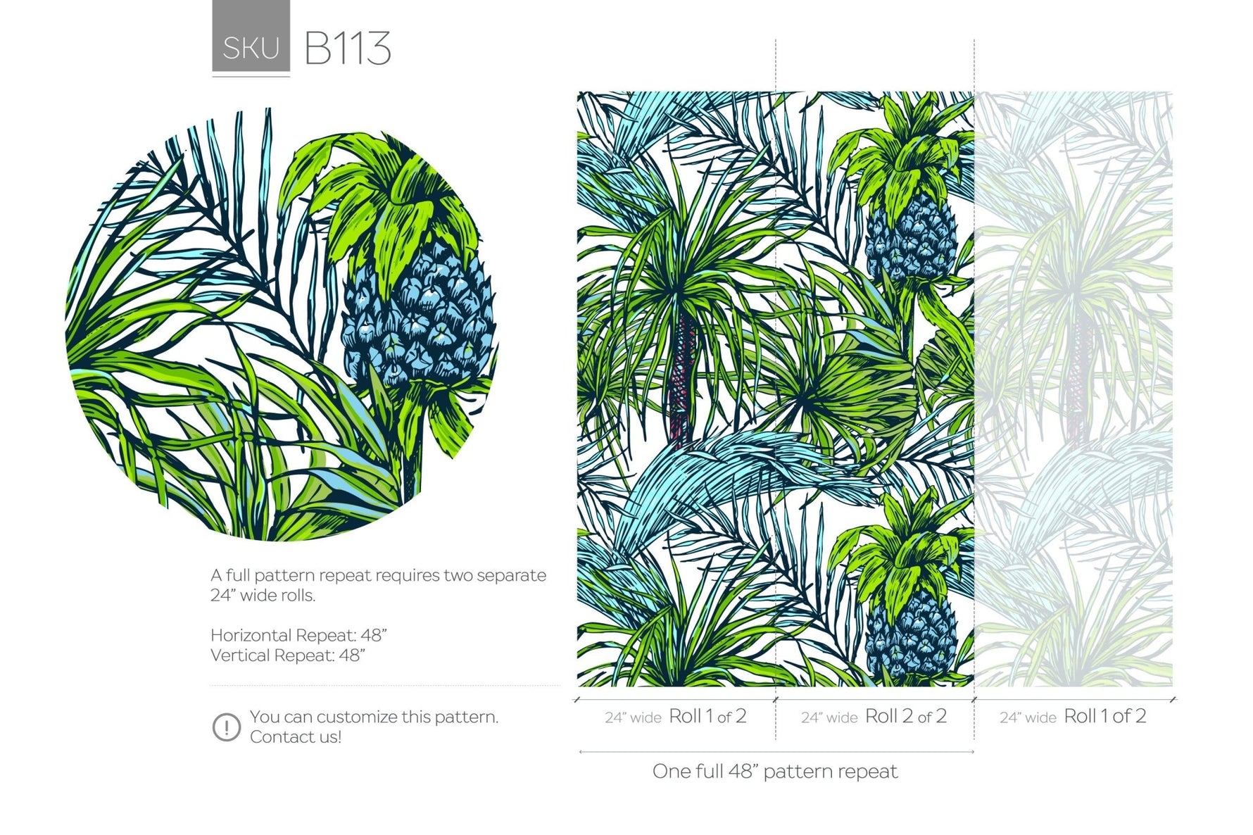 Tropical Escape Wallpaper - B113 - WallTrend