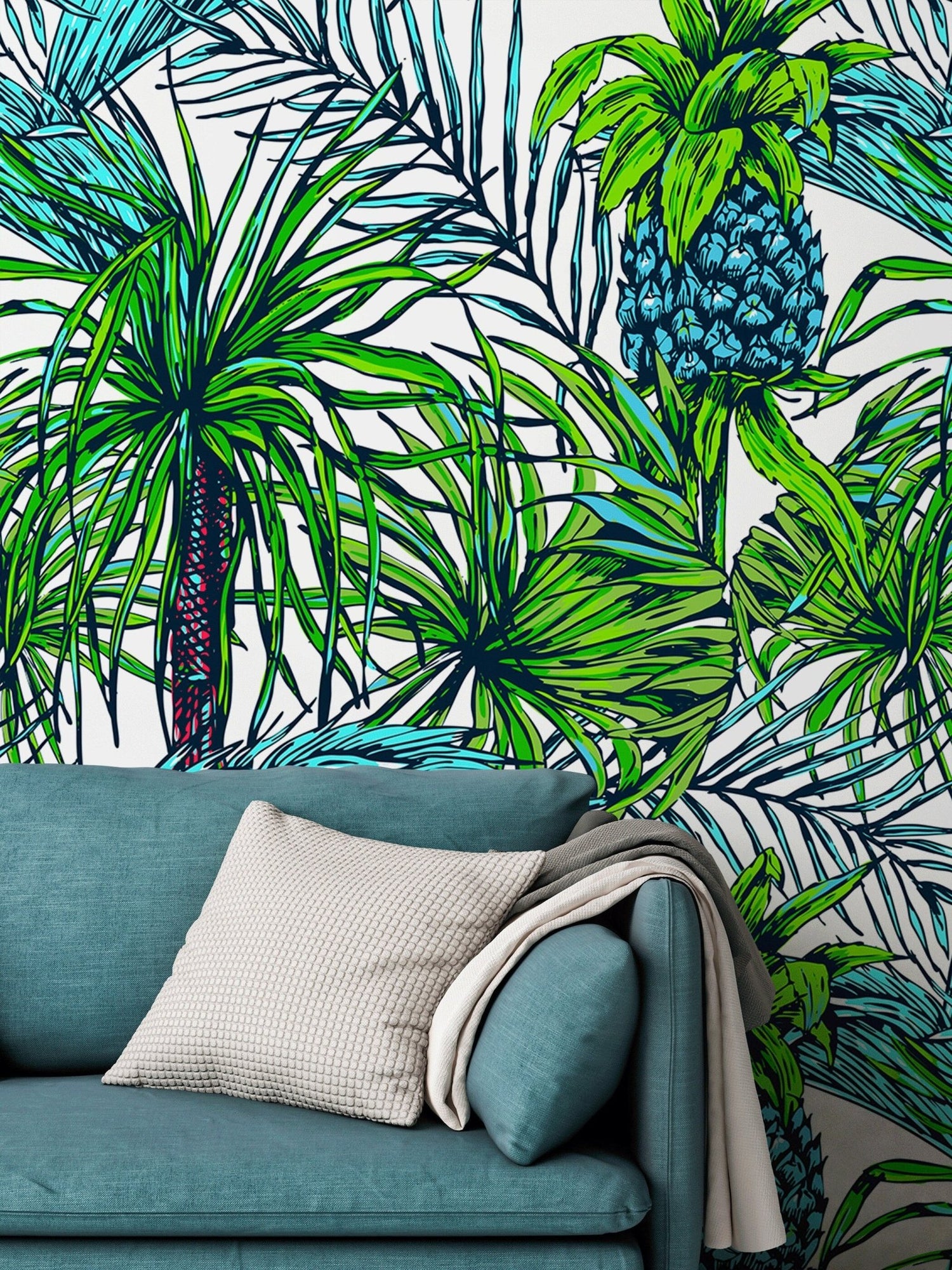 Tropical Escape Wallpaper - B113 - WallTrend