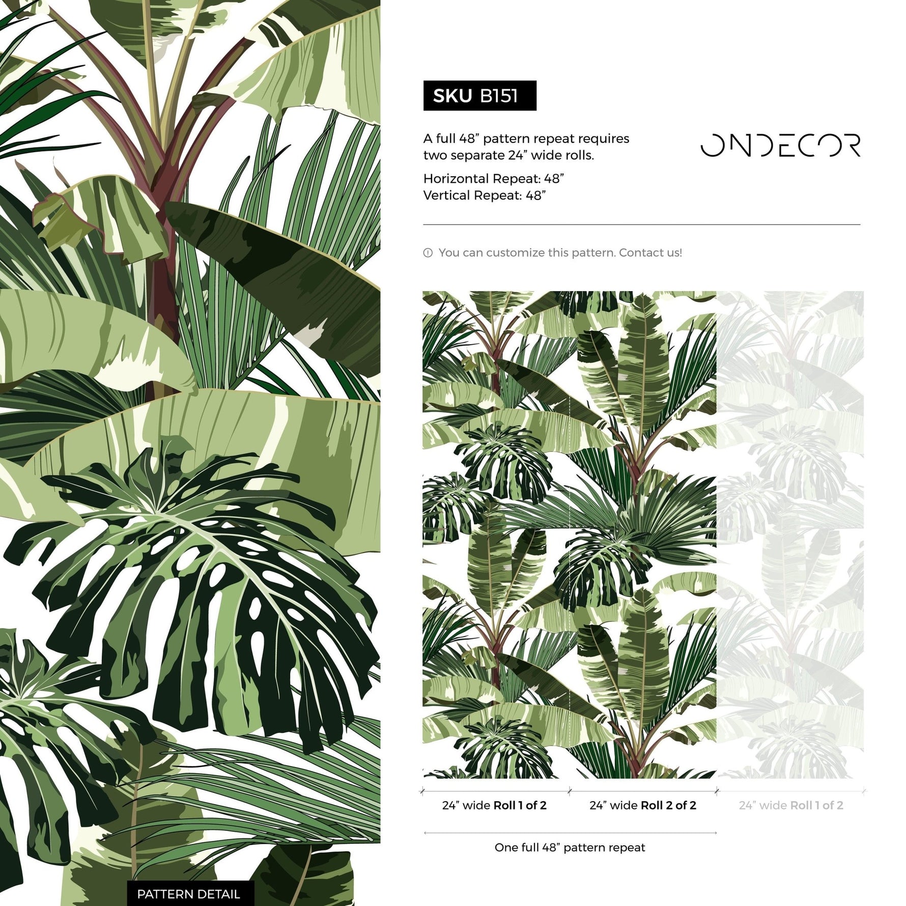 Tropical Escape Wallpaper - B151 - WallTrend