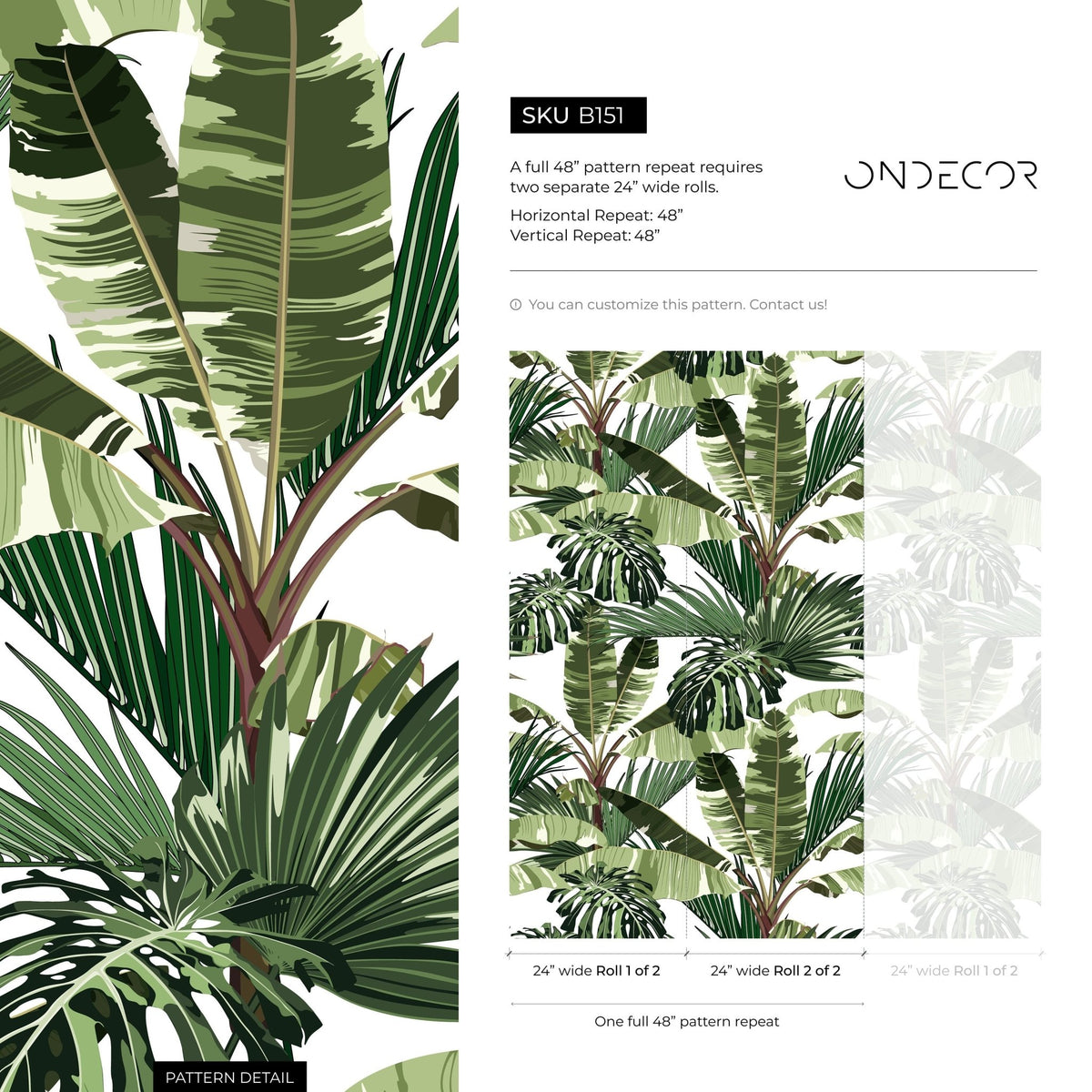Tropical Escape Wallpaper - B151 - WallTrend