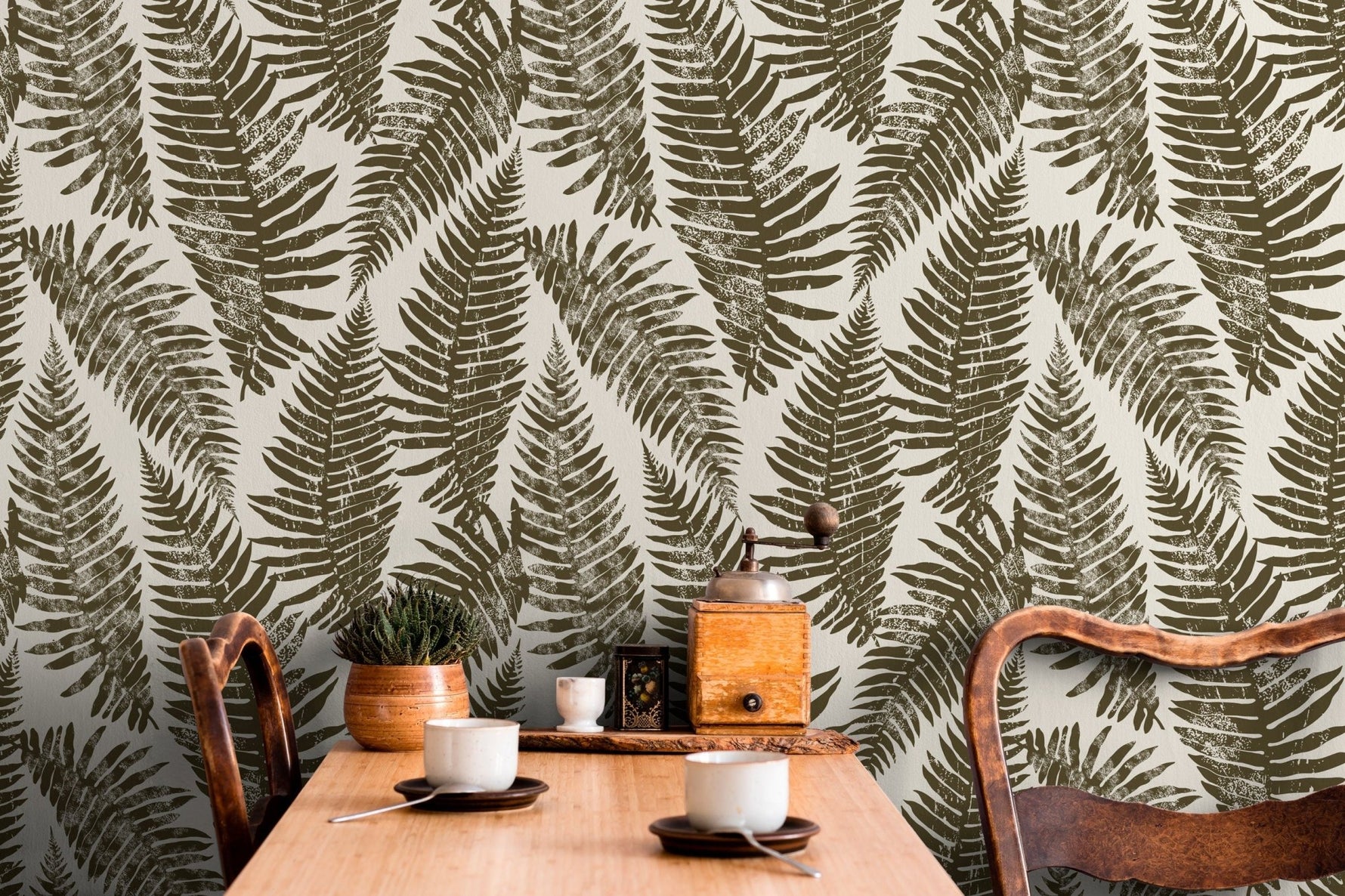 Tropical Ferns Wallpaper - C214 - WallTrend