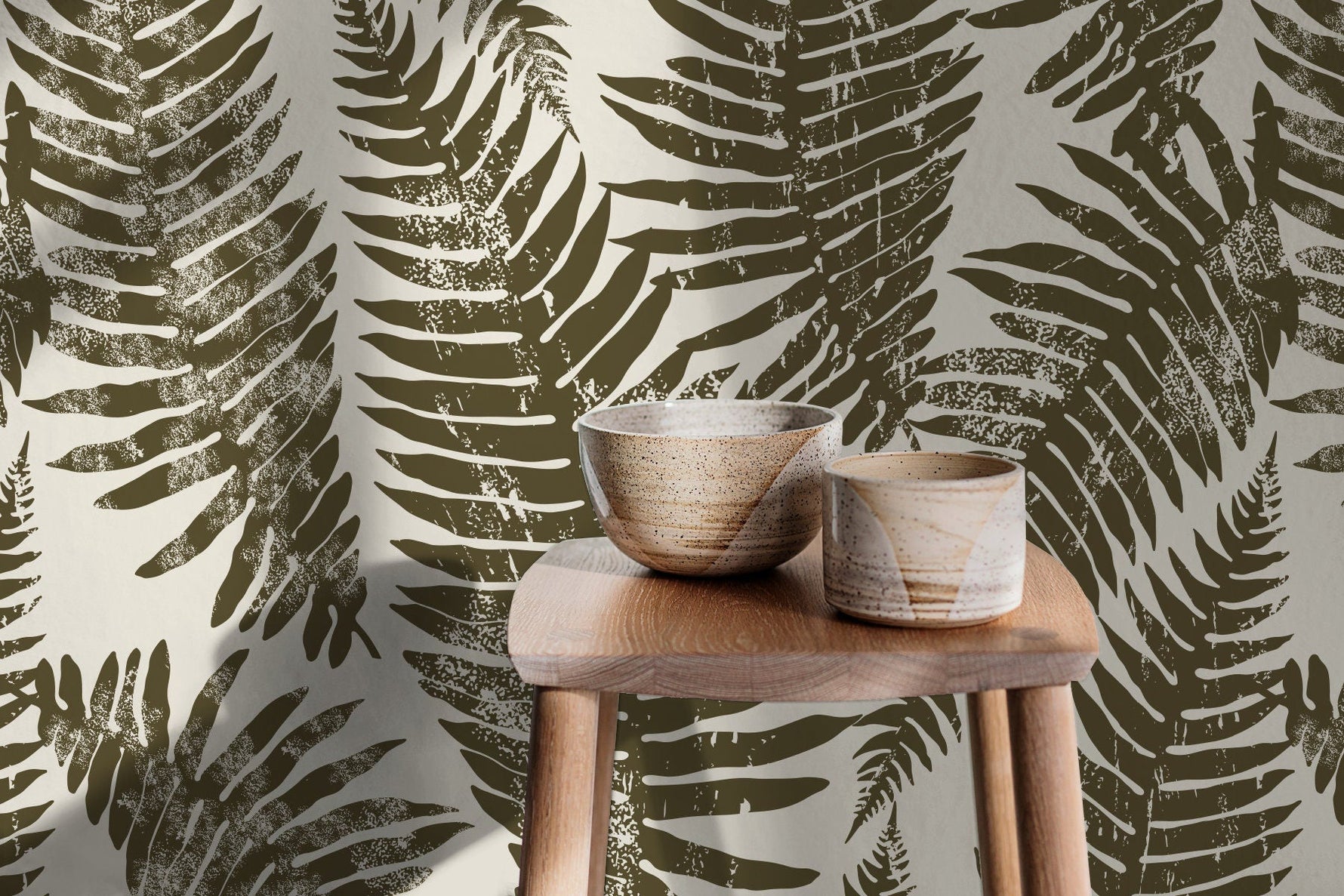 Tropical Ferns Wallpaper - C214 - WallTrend